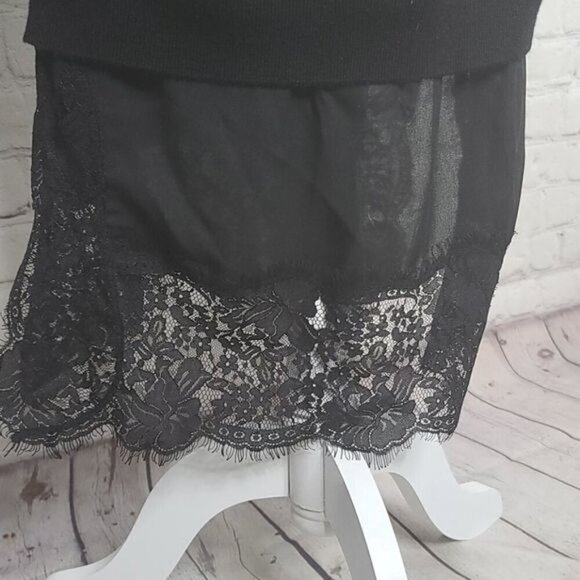 Club Monaco Tamila Black Fringe Boho Dress - Picture 9 of 9